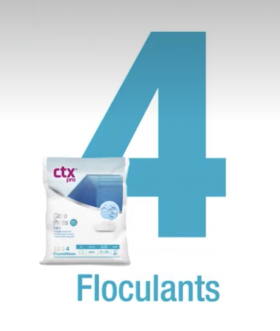 étape floculant eau limpide CTX pro