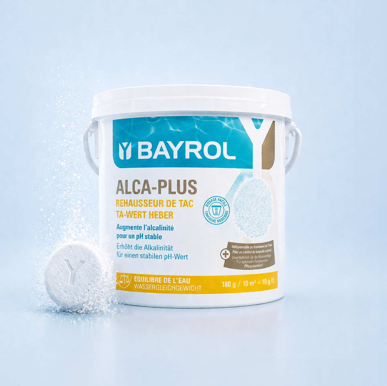 Alca Plus Bayrol – Réhausseur de TAC pour l’équilibre de l’eau de piscine