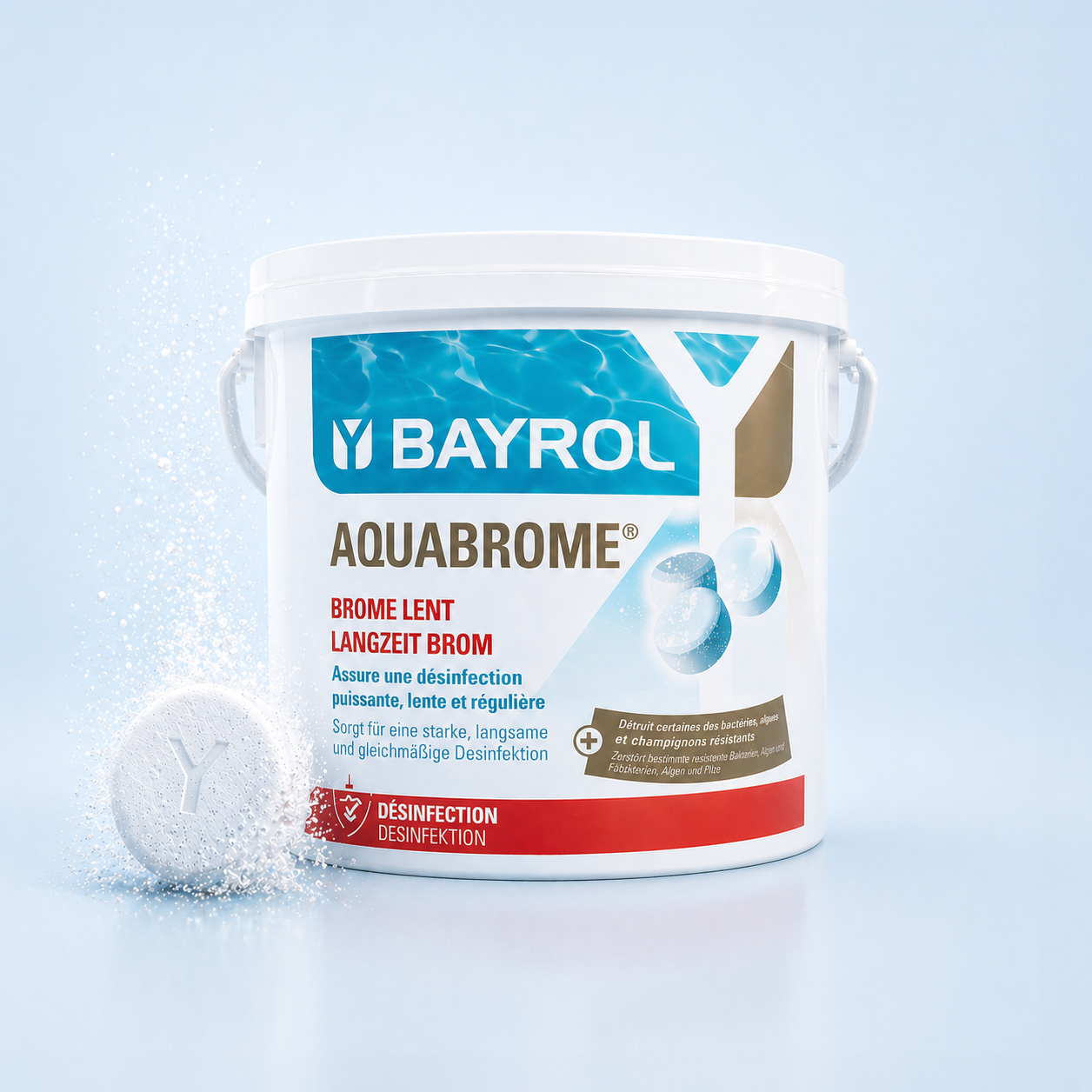 Aquabrome 5 kg Bayrol – Brome lent pour désinfection piscine