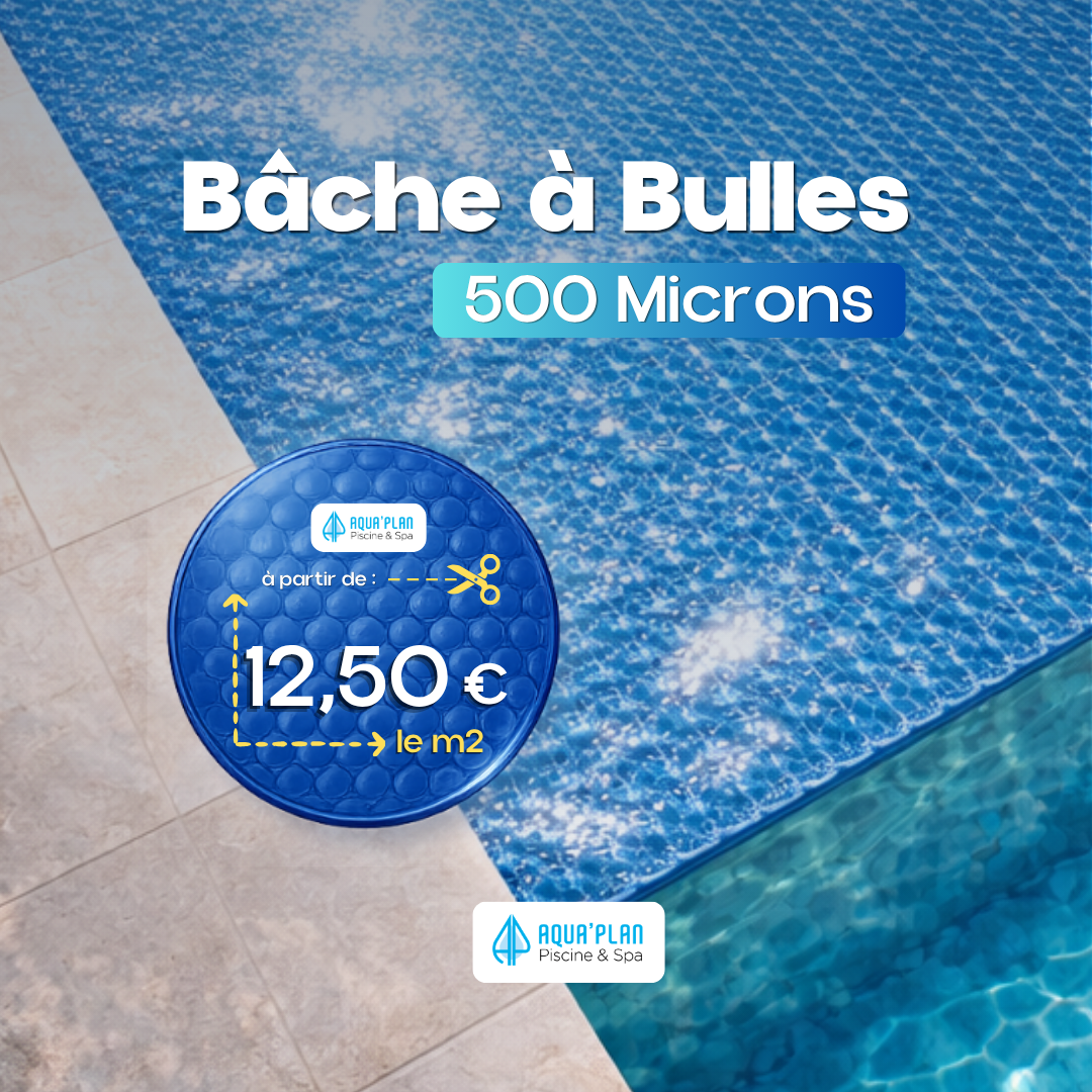 Bâche à bulles piscine sur-mesure – Chauffage naturel Aqua’Plan