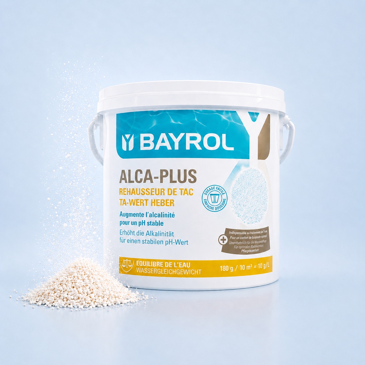 Alca Plus Bayrol – Réhausseur de TAC pour l’équilibre de l’eau de piscine