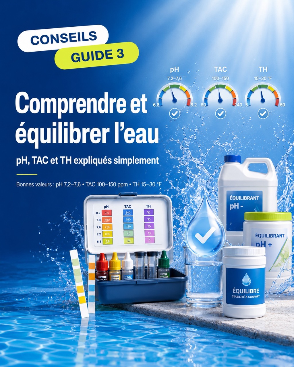 Guide piscine : comprendre et équilibrer l