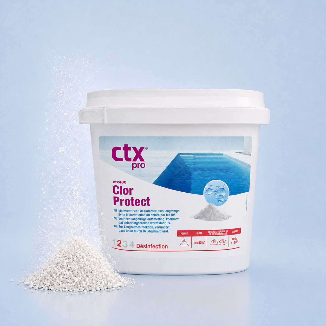 CTX-400 ClorProtect 4,5 kg – Stabilisant chlore piscine