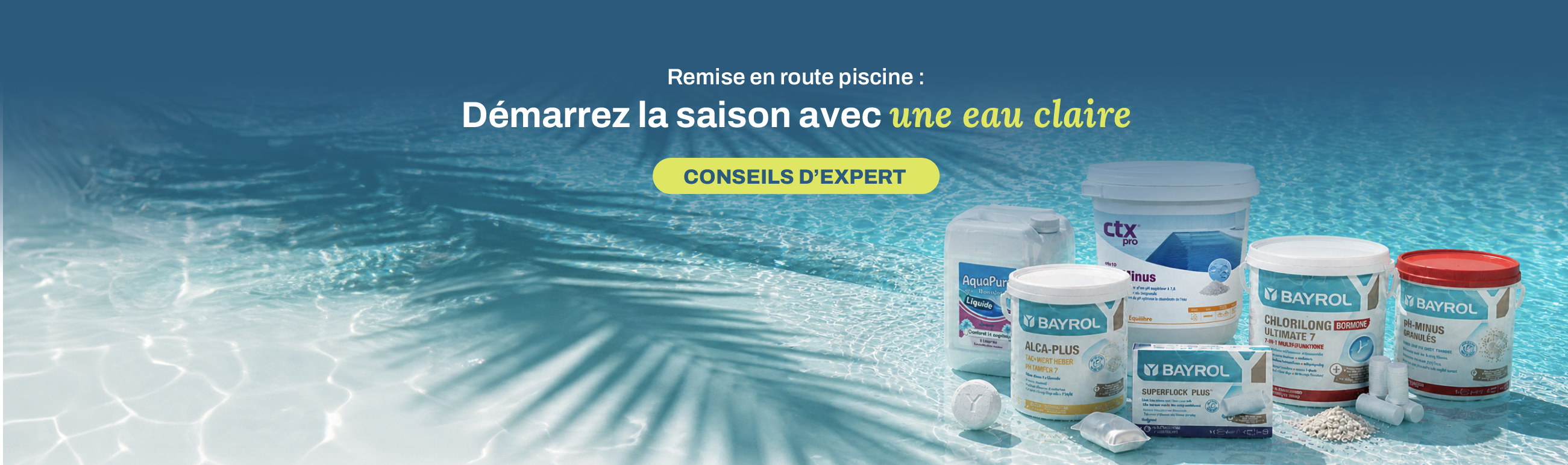 Remise en route piscine : d&eacute;marrez la saison avec une eau claire