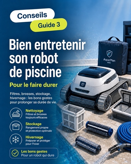 Conseils pour nettoyer, entretenir et stocker un robot de piscine afin de prolonger sa durée de vie