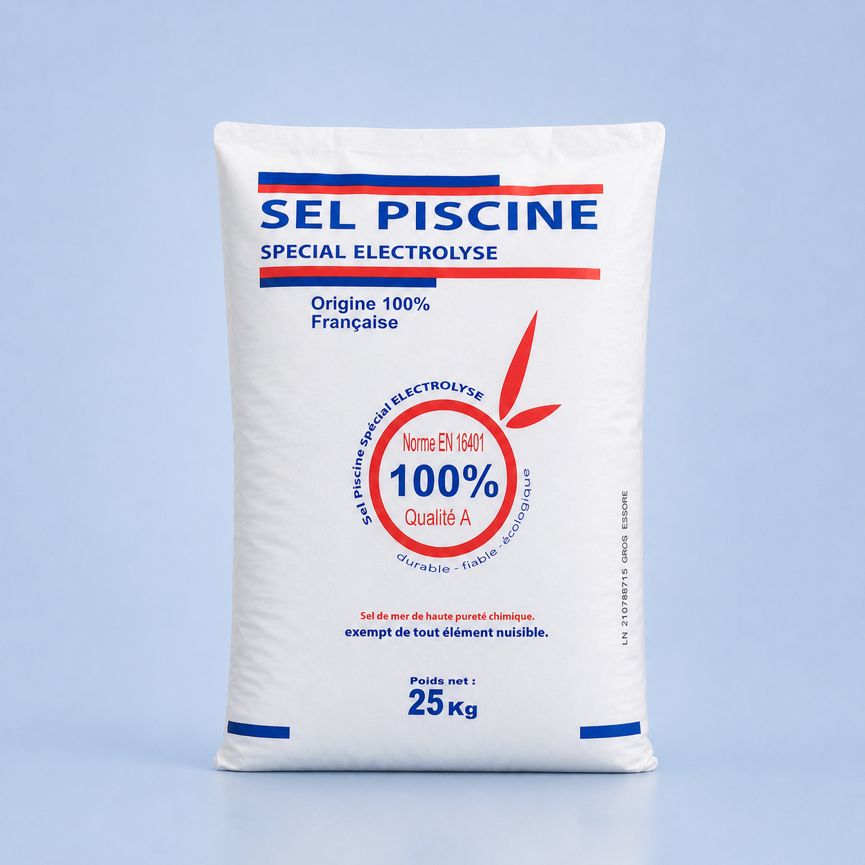 Sel pour piscine spécial électrolyse 25 kg – Haute pureté